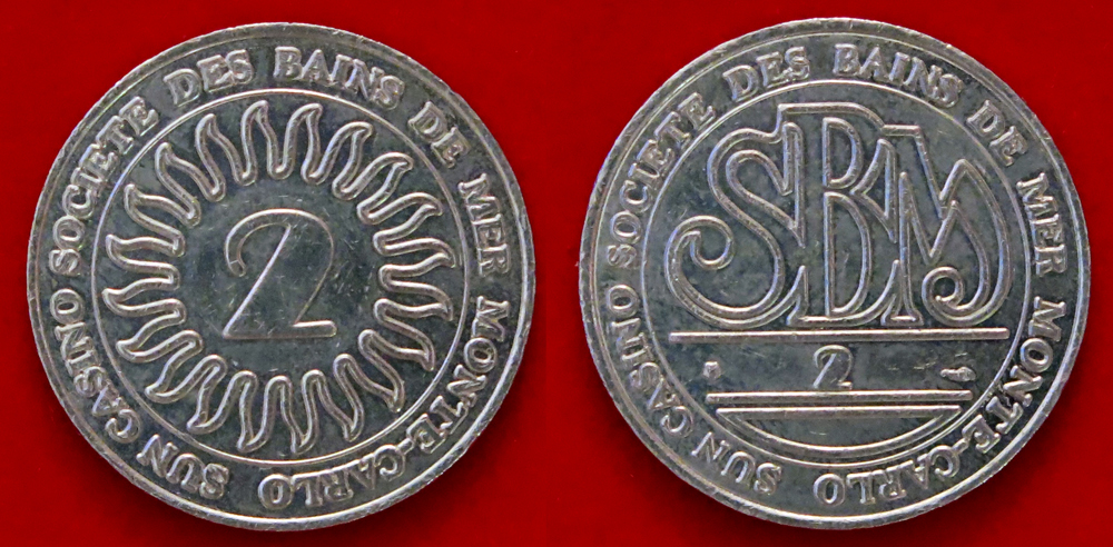 2 Jetons De Poker 10€ – Cercle ACF Aviation Club De France, Casino, France