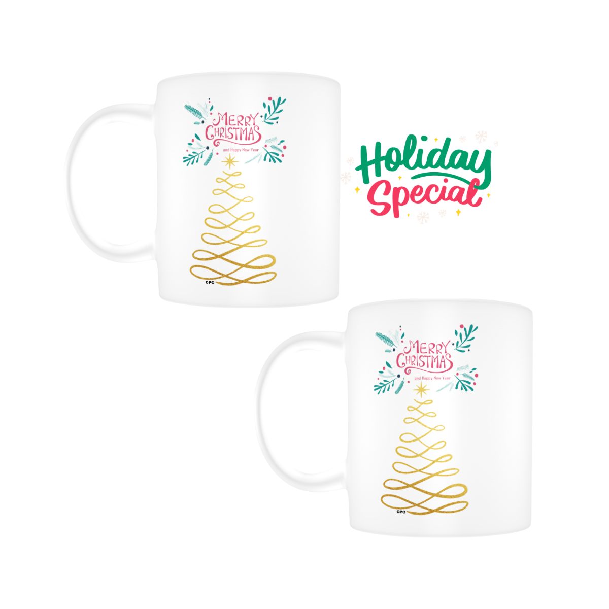 Holiday Mugs Set -3
