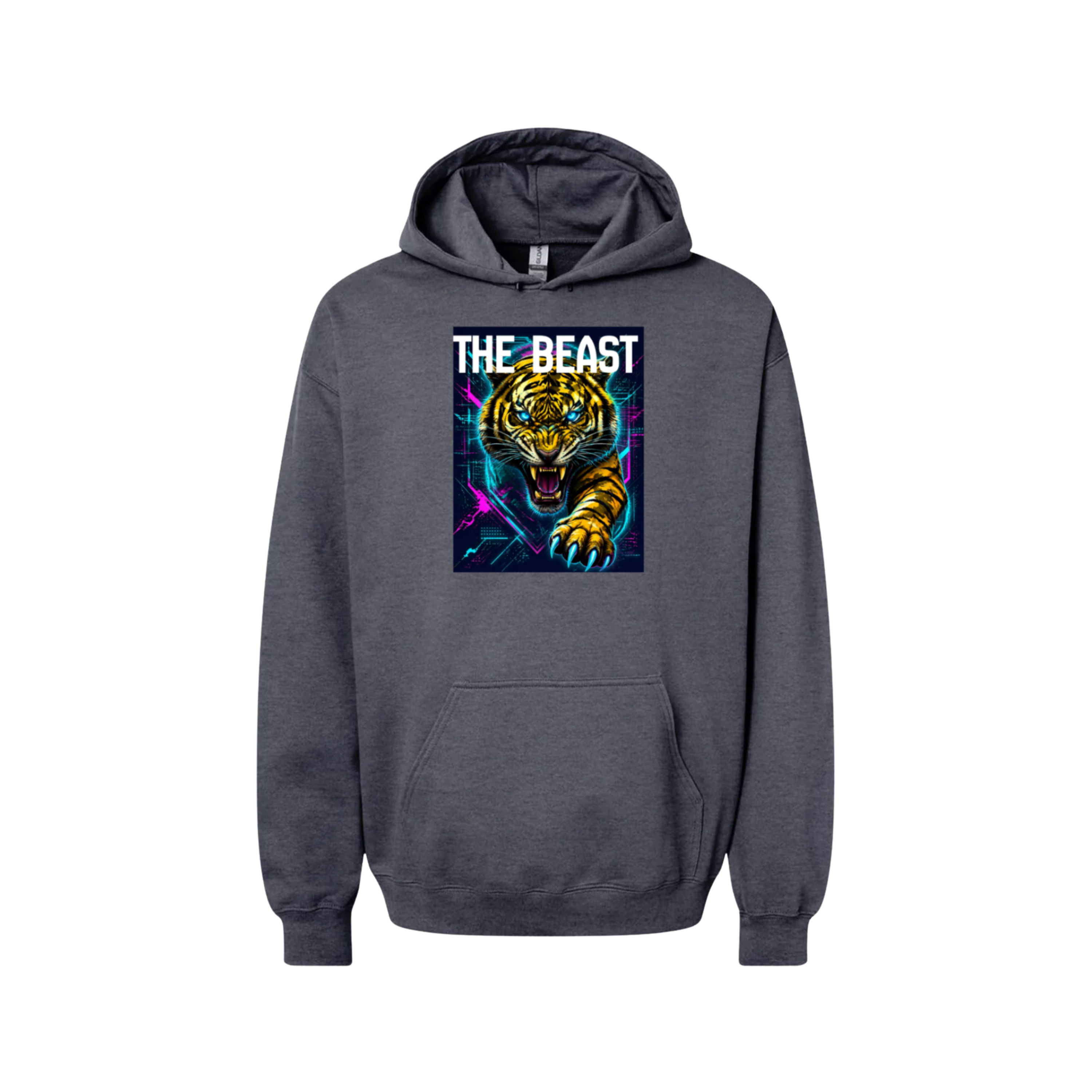 The Beast Softstyle Midweight Unisex Hoodie -(dark heather)- 6