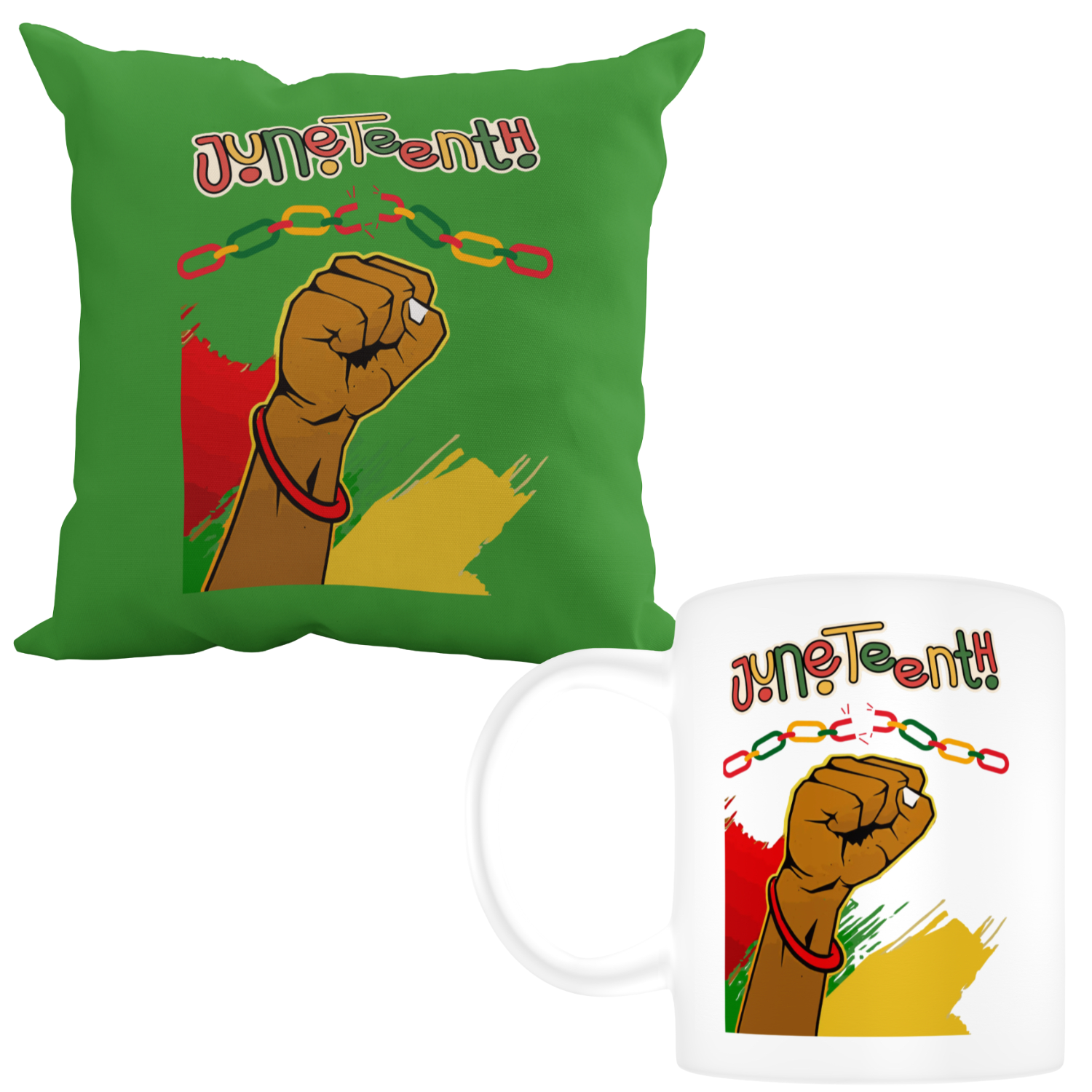 Juneteenth Pillow & Mug #2