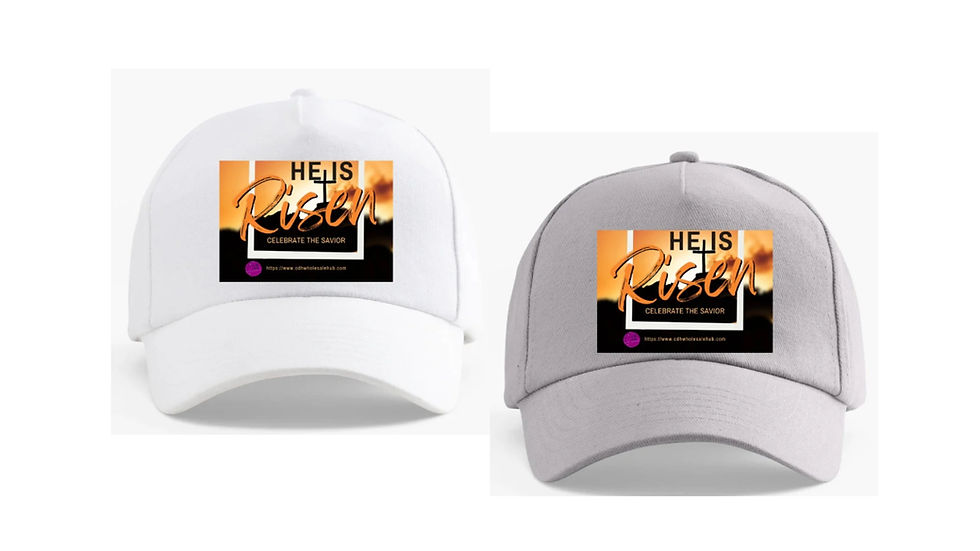 Thumbnail: “He is Risen” Designed Baseball Caps #1 