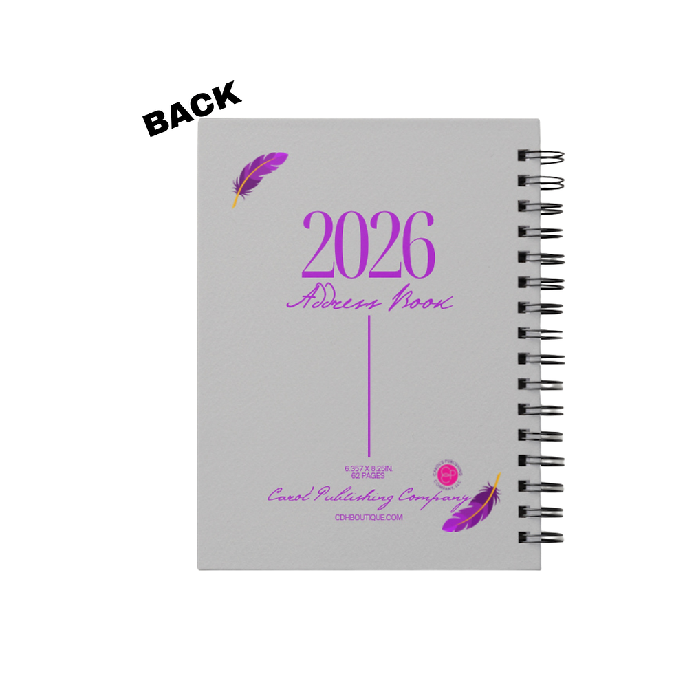 Thumbnail: 2 Count Basic Giant Purple Address Book (wirebound notebook with a hardcover)#4