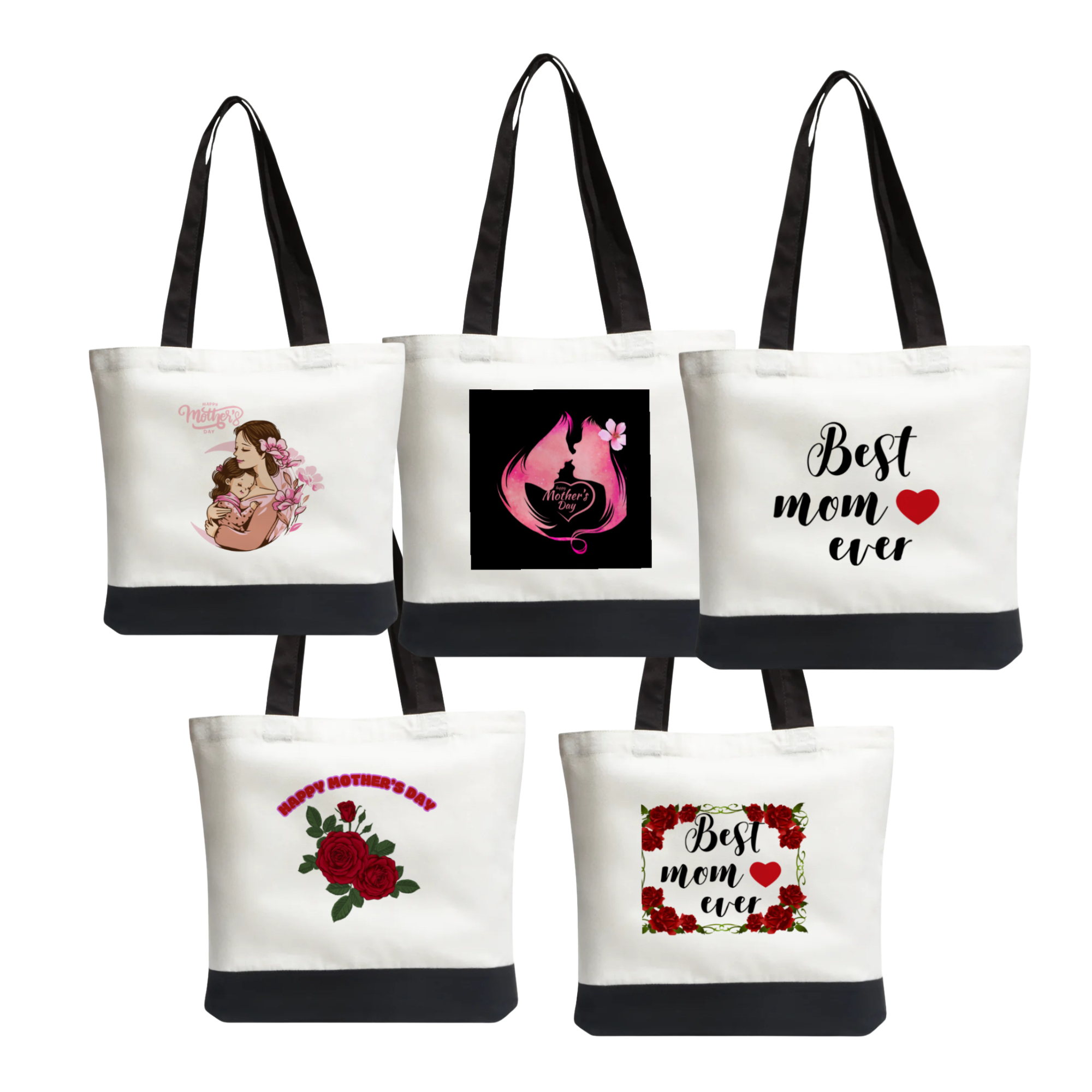 5 Count Happy Mother’s Day Tote Bag