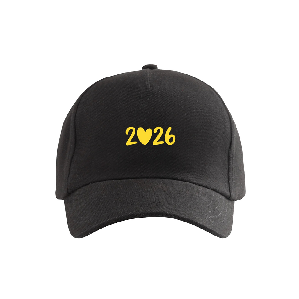 Thumbnail: 2026 blk  letters-Caps Designed #1-1 count 