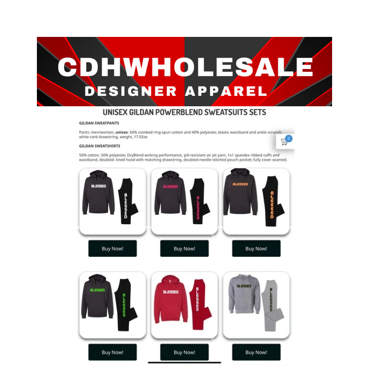 Thumbnail: Unisex Gildan  Power-blend Sweatsuits Sets #1 