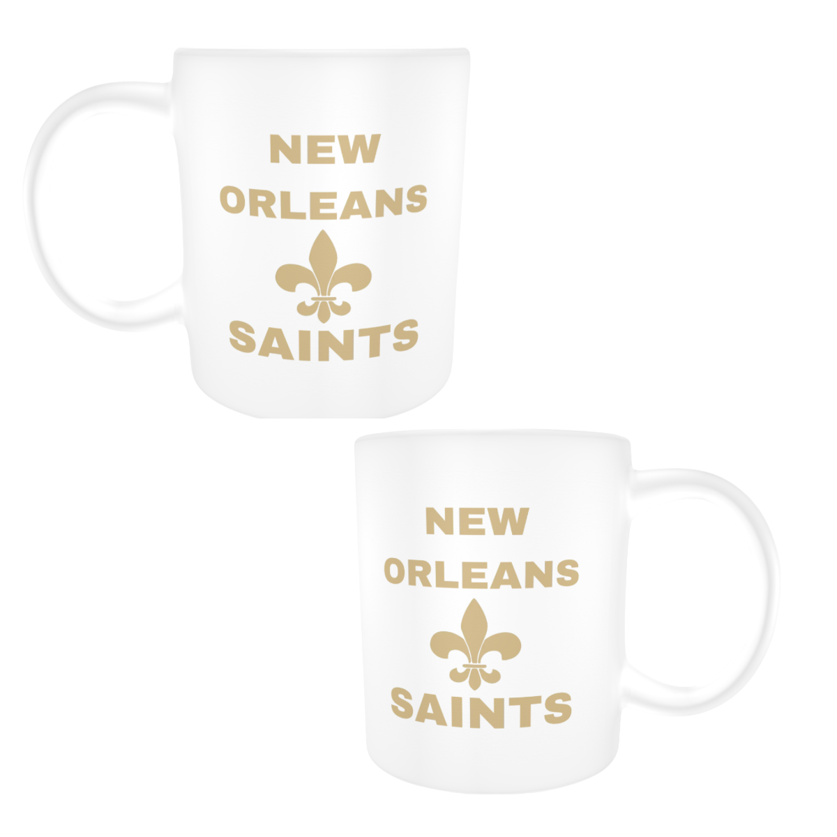 New Orleans Saints Mugs (gold letters) 1-count