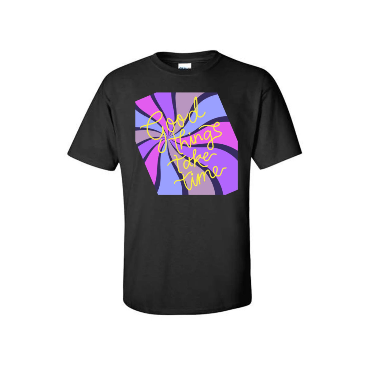 “Good things take time” Unisex T-shirt (black) #2