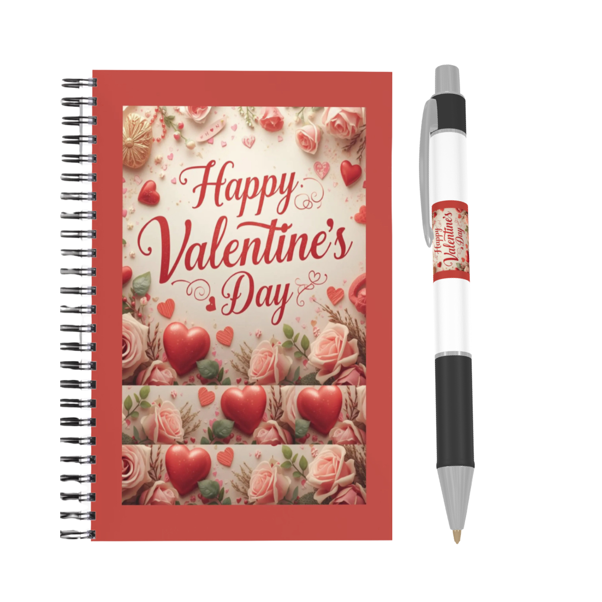Happy Valentine Day Notebook & Pen #2