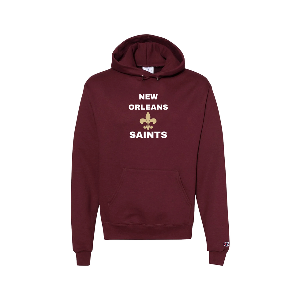 Thumbnail: New Orleans Saints Hoodies (white letters)-2 count