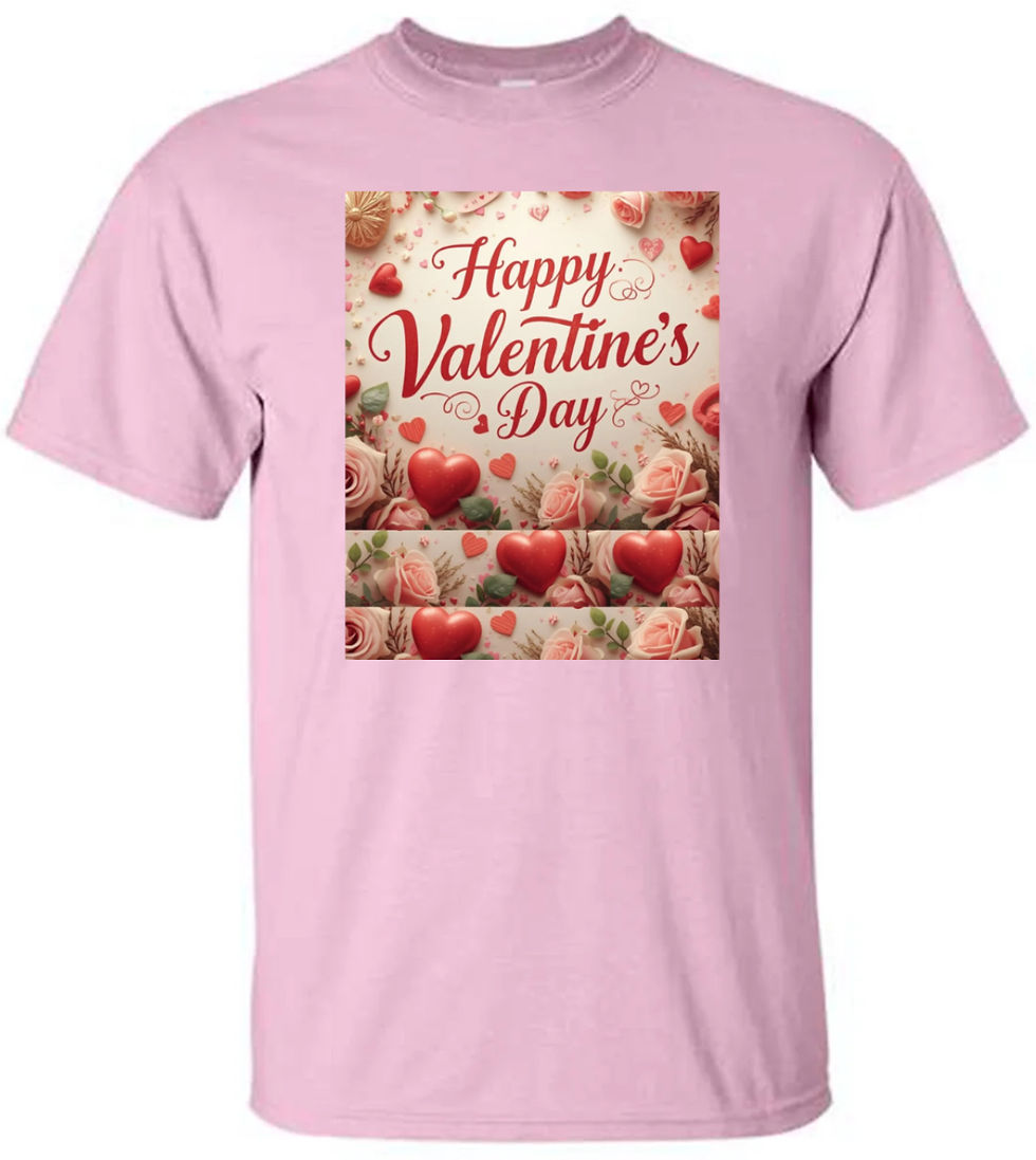 Thumbnail: Happy Valentine Day Baskets #2, Pink Small  T-shirt