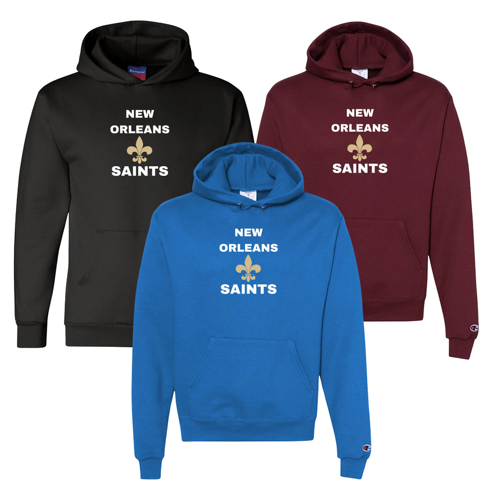 Thumbnail: New Orleans Saints Hoodies (white letters)-1 count