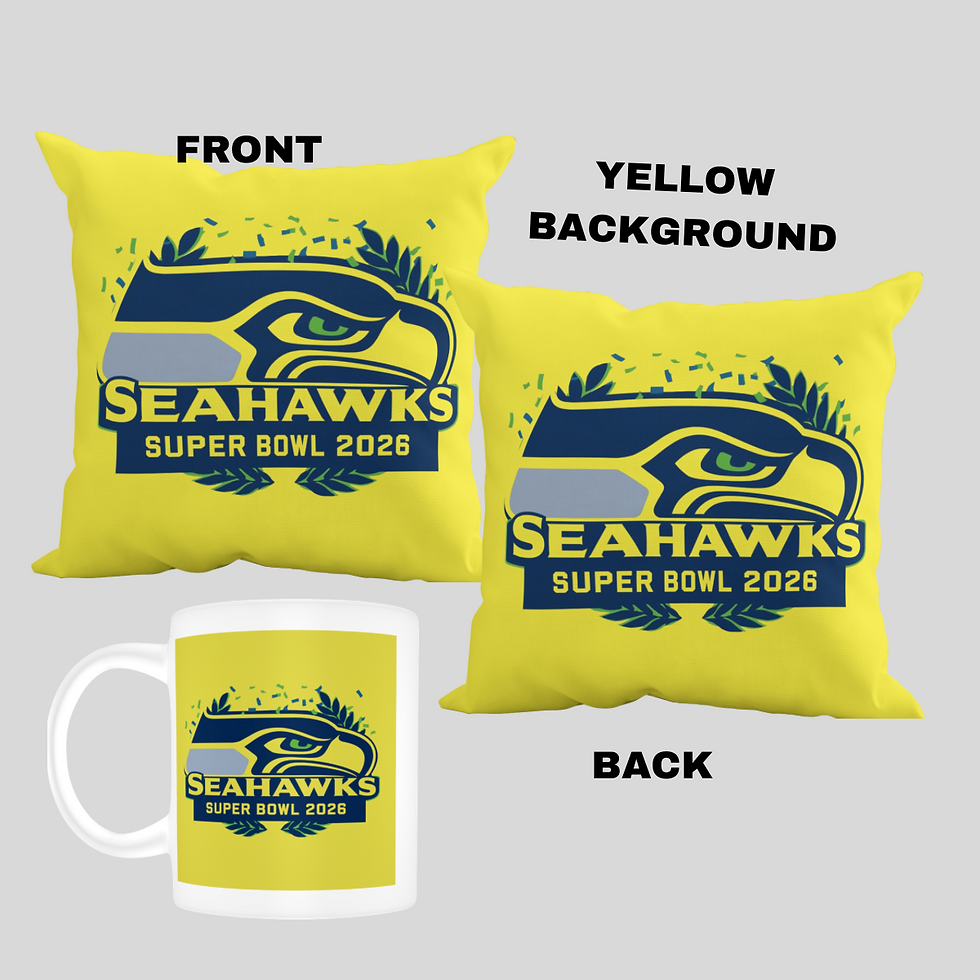 Thumbnail: Seattle Seahawks Pillows 14in. x 14in. & Mug