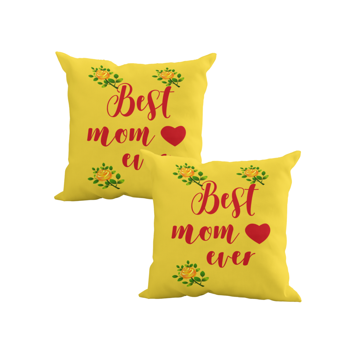 2 Count Best Mom Ever Pillow #1