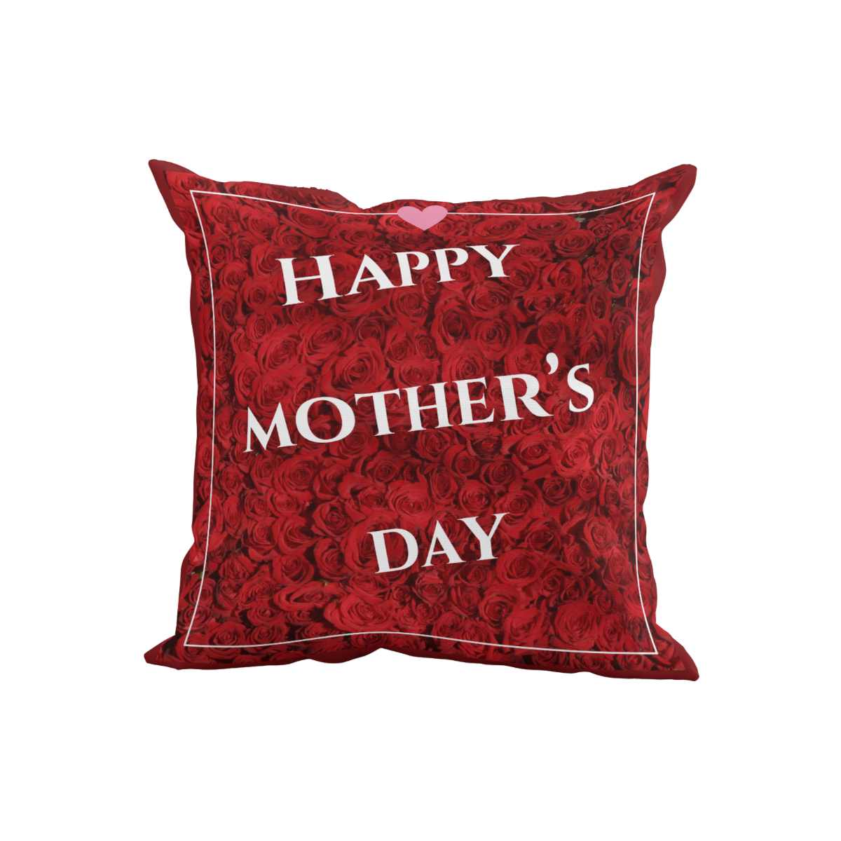 Red Roses Happy Mother’s Day Pillow #1