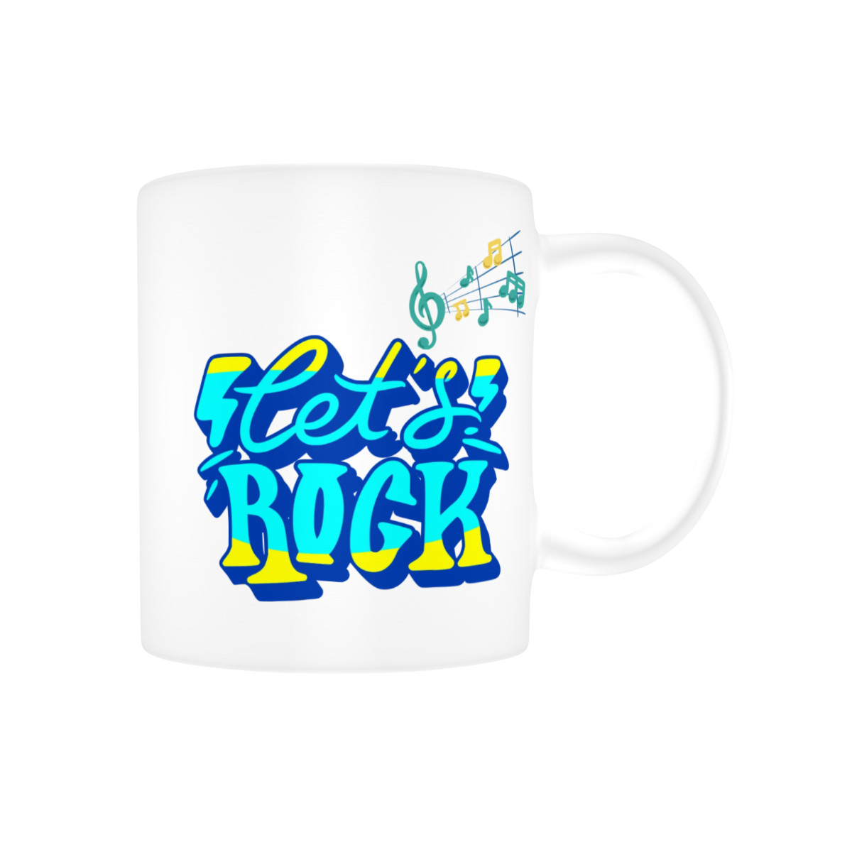 Let’s Rock Mugs Designed 1 count 