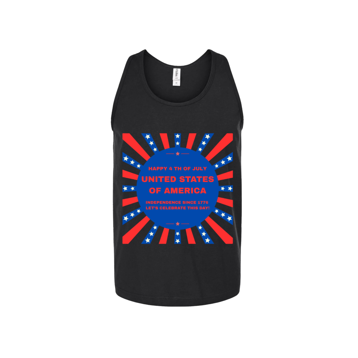 Happy 4 th of July Unisex Tank Top T-Shirts (2X-large)#2
