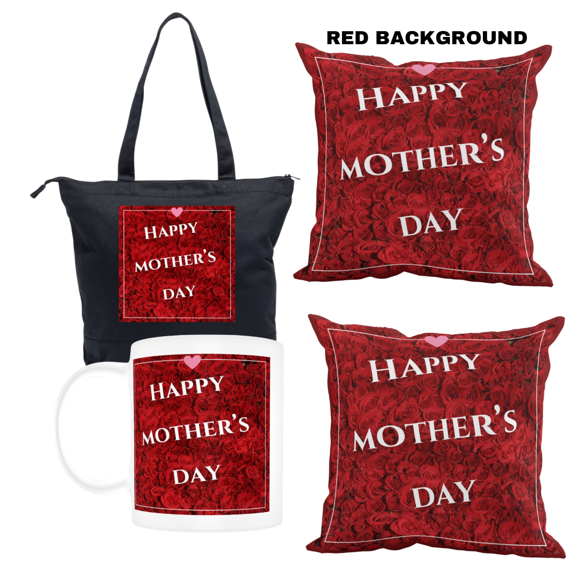 Happy Mother’s Day Set (2 pillows, 1 mug, & 1 Tote Bag) #7