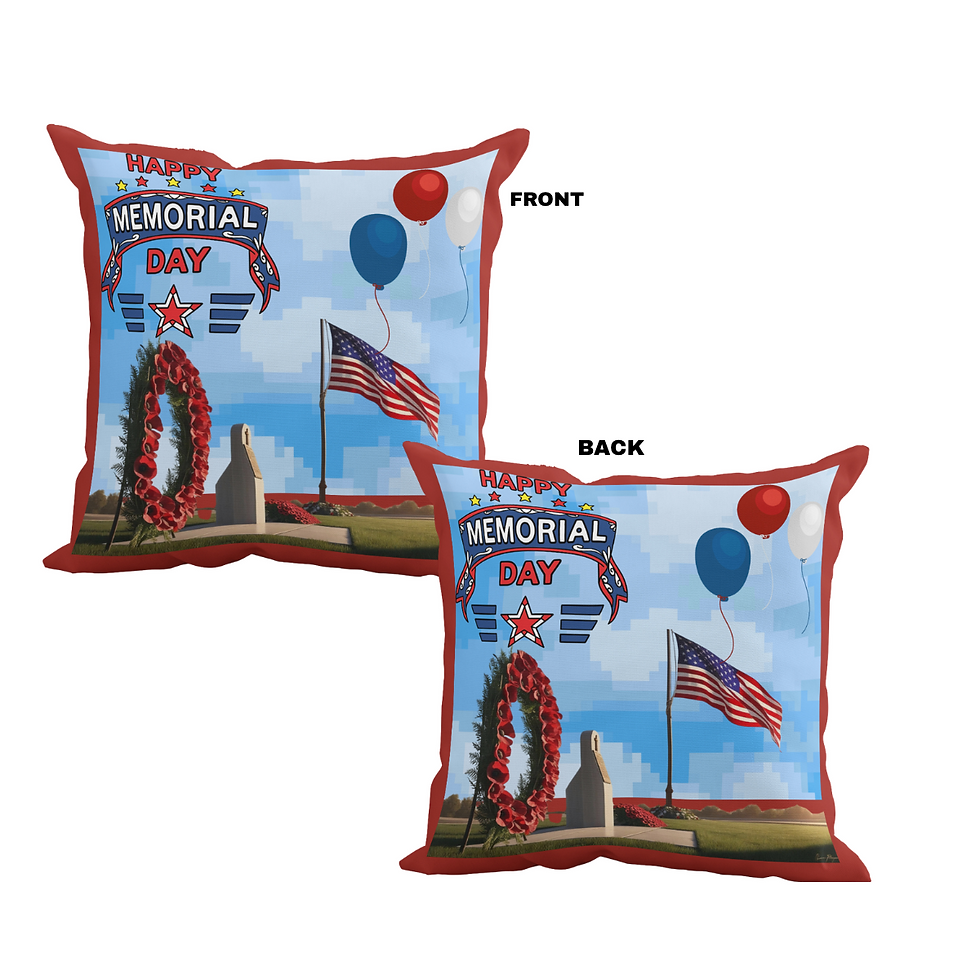 Thumbnail: Happy Memorial Day Pillow #1