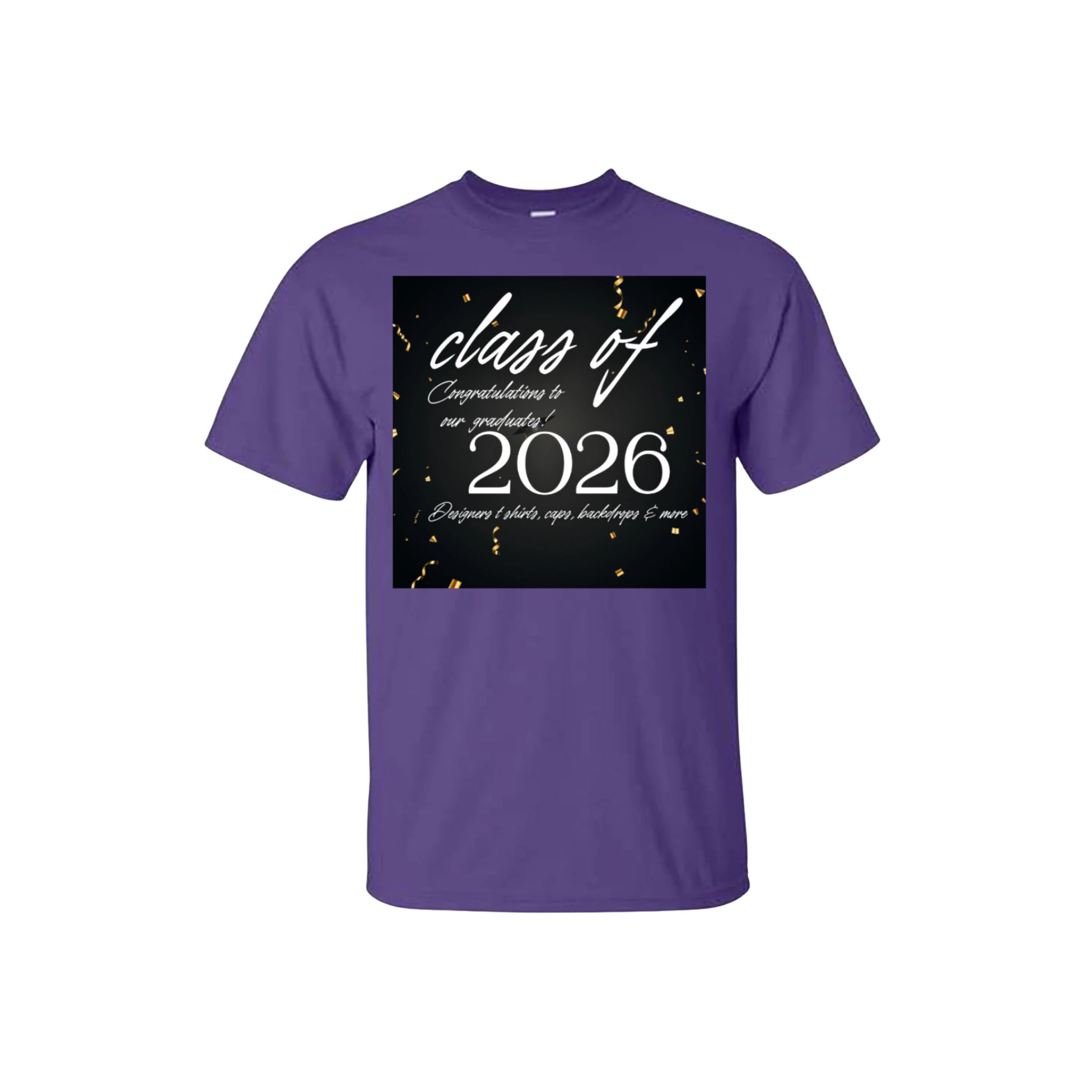 Bulk Sale: Class of 2026” Unisex T-shirt: (purple-minimum of 12)