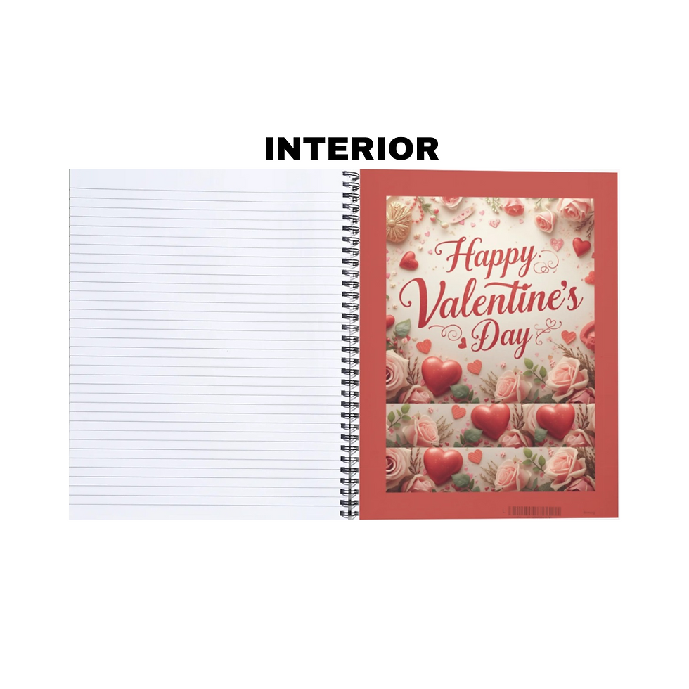 Thumbnail: Happy Valentine Day, 80 filler pages; Notebooks