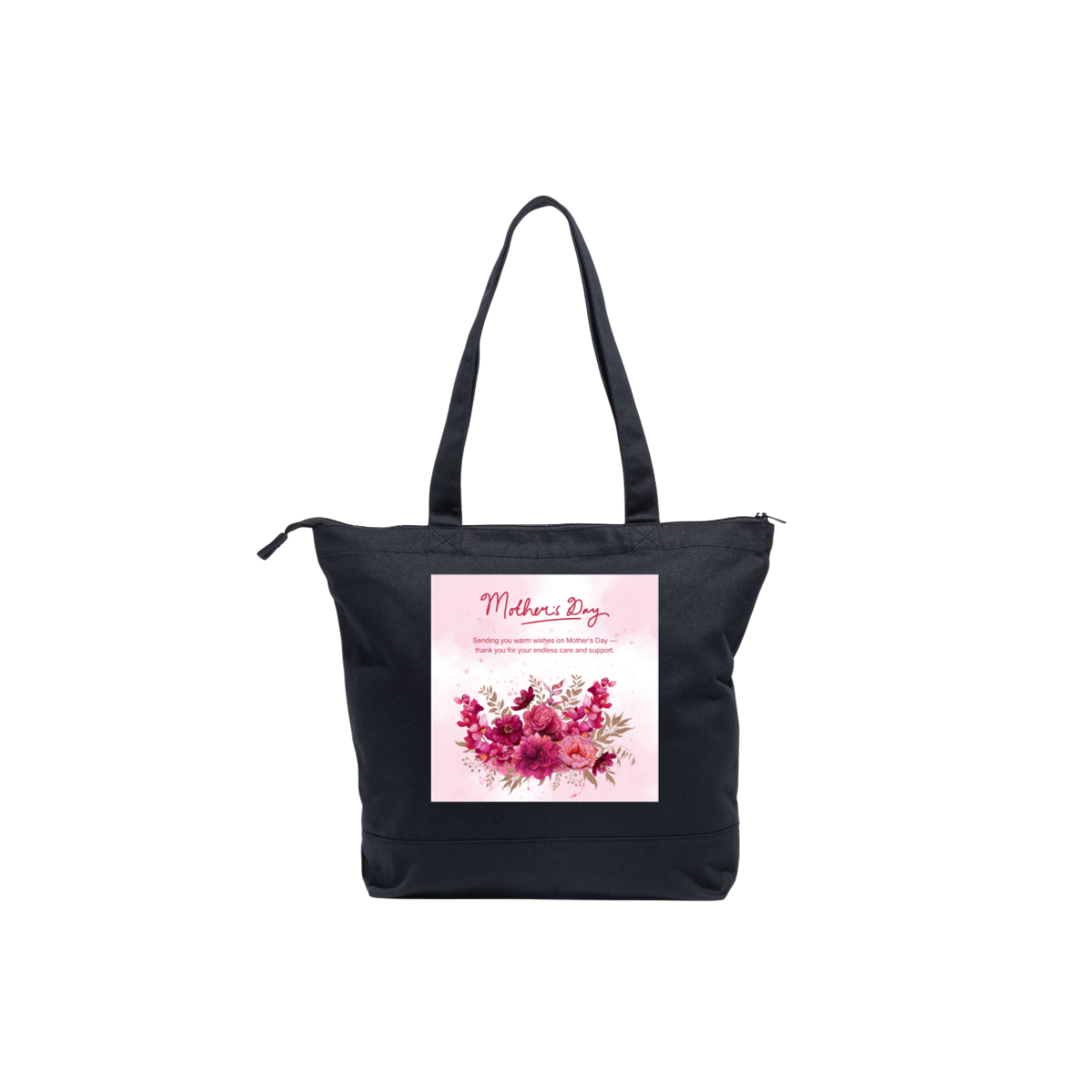 Happy Mother’s Day Tote Bag#4 (black)