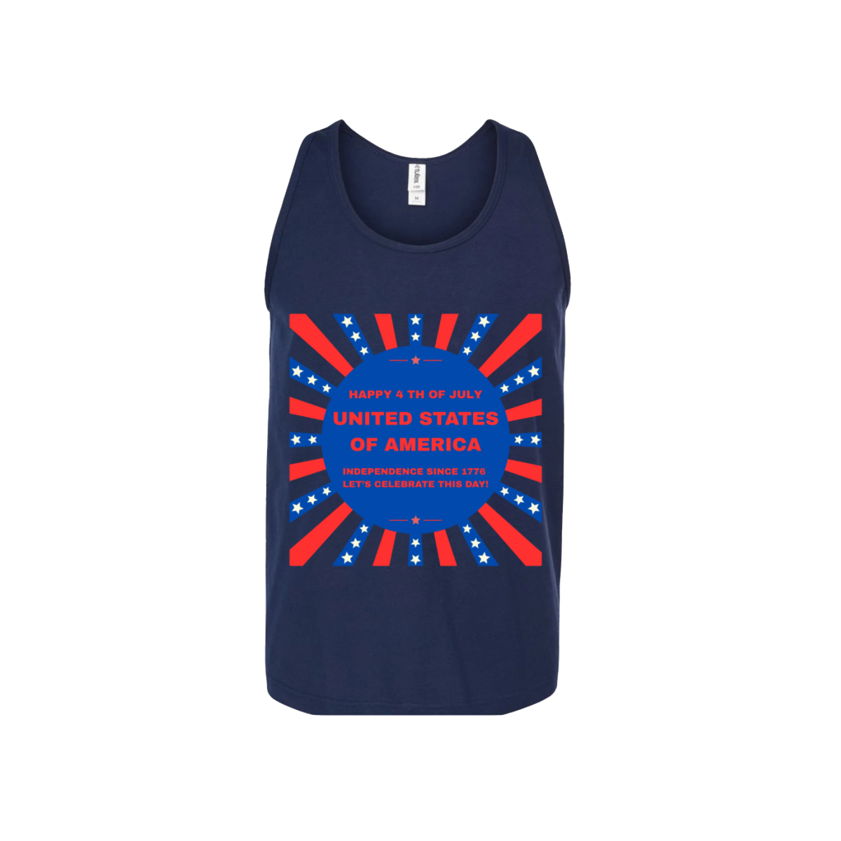 Happy 4 th of July Unisex Tank Top T-Shirts (large)#2