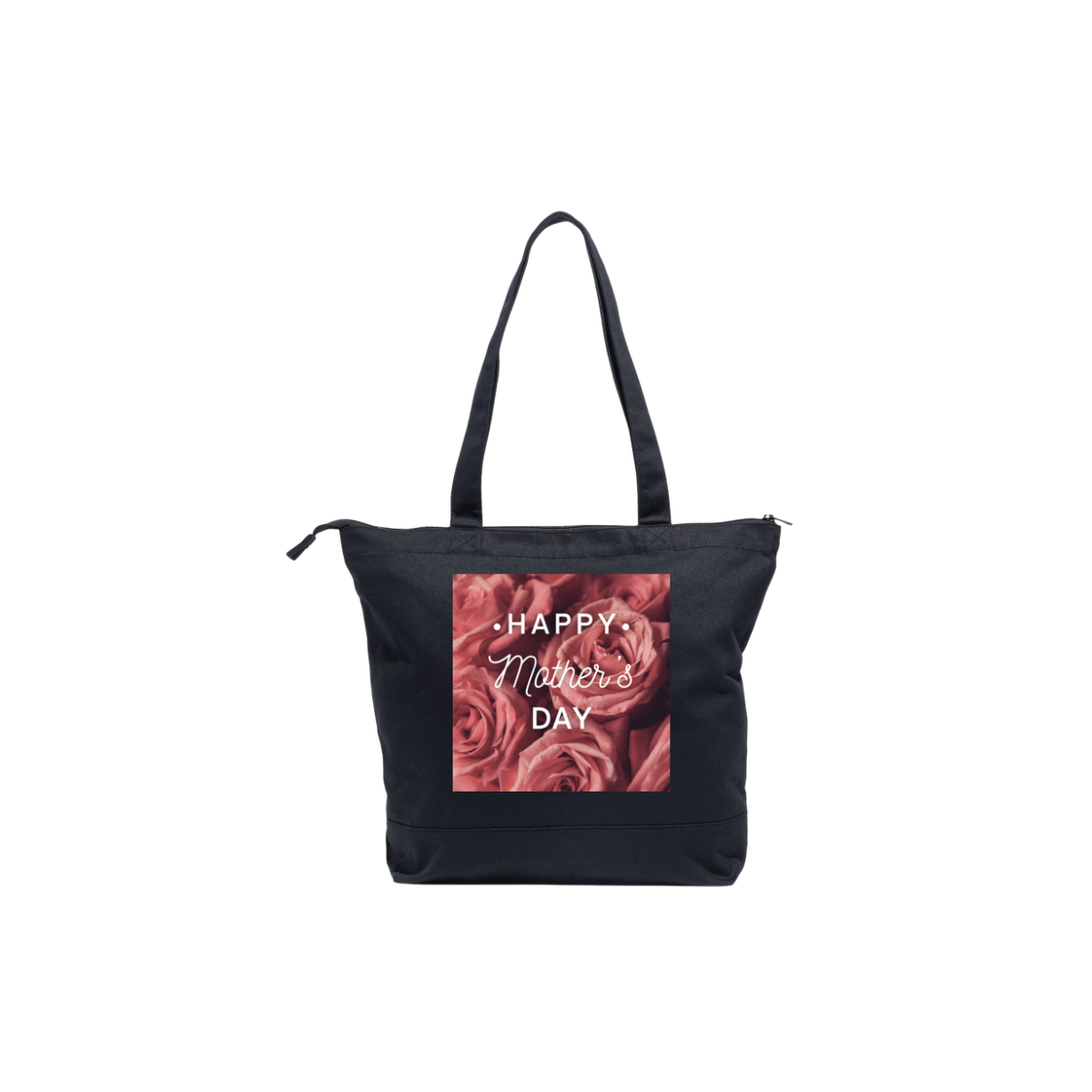 Happy Mother’s Day Tote Bag#4 (black)