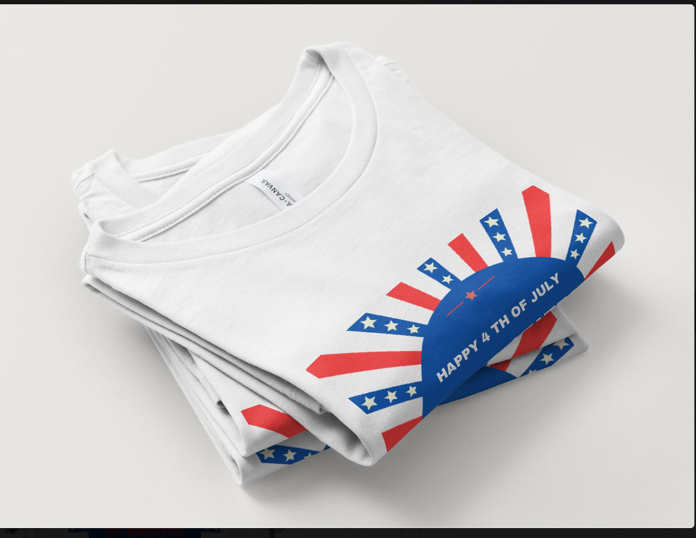 Thumbnail: Happy 4 th of July Unisex Tank Top T-Shirts (X-large) #1