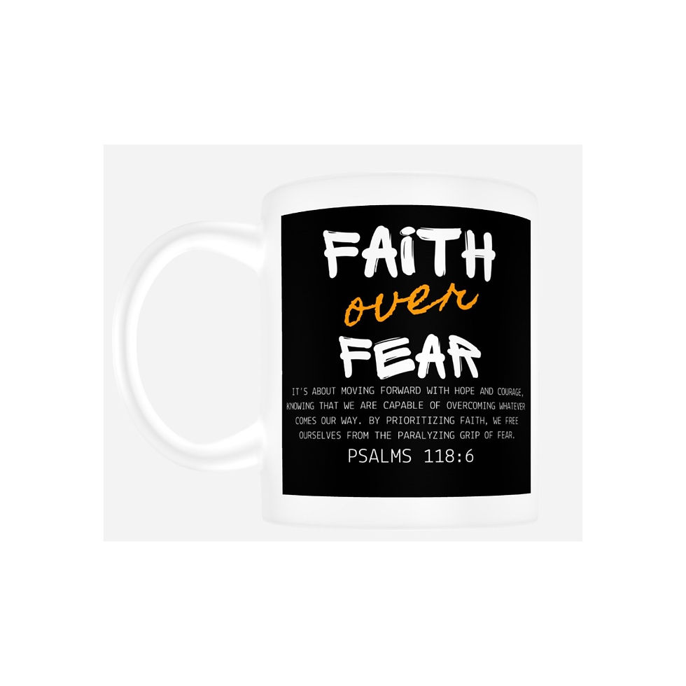 Thumbnail: Faith Over Fear Designed  Mugs