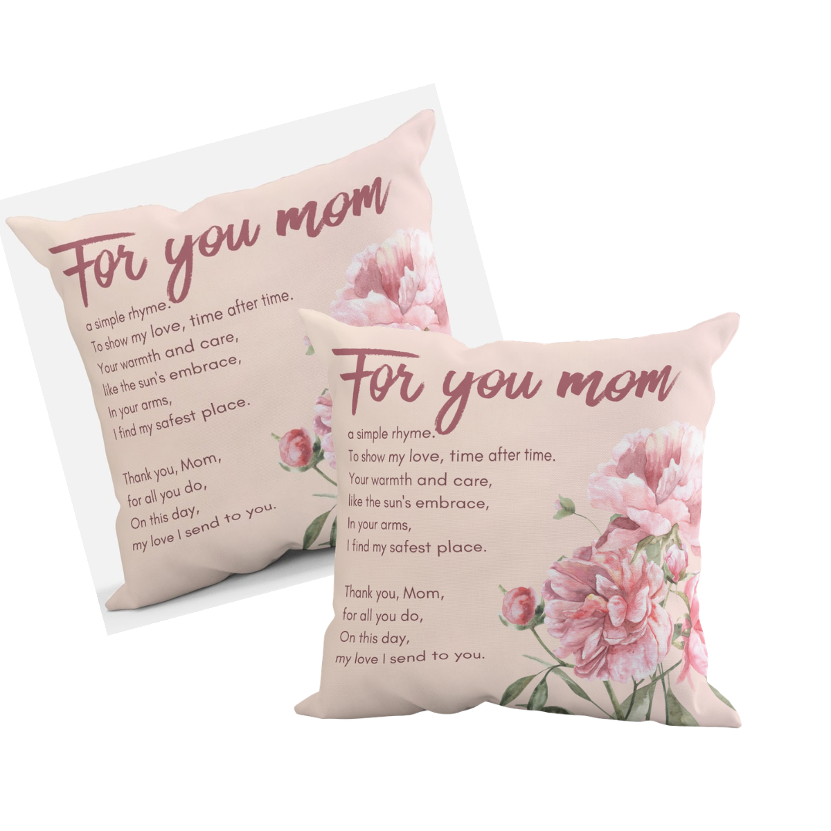 2 Count For You Mom Pillow #5