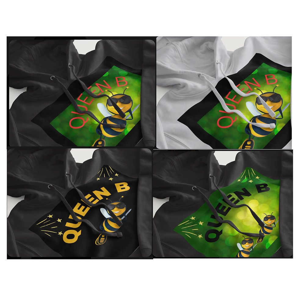 Thumbnail: Queen B Blended Hoodie (black) 