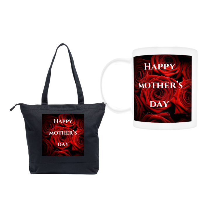 Thumbnail: Happy Mother’s Day 5 pcs Set (1 t shirt, 2 pillows, 1 tote bag, & 1 mug) #2