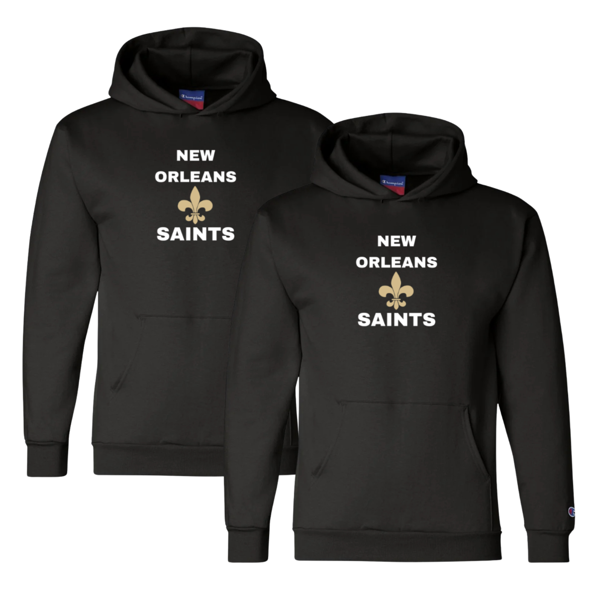 New Orleans Saints Hoodies (white letters)-2 count