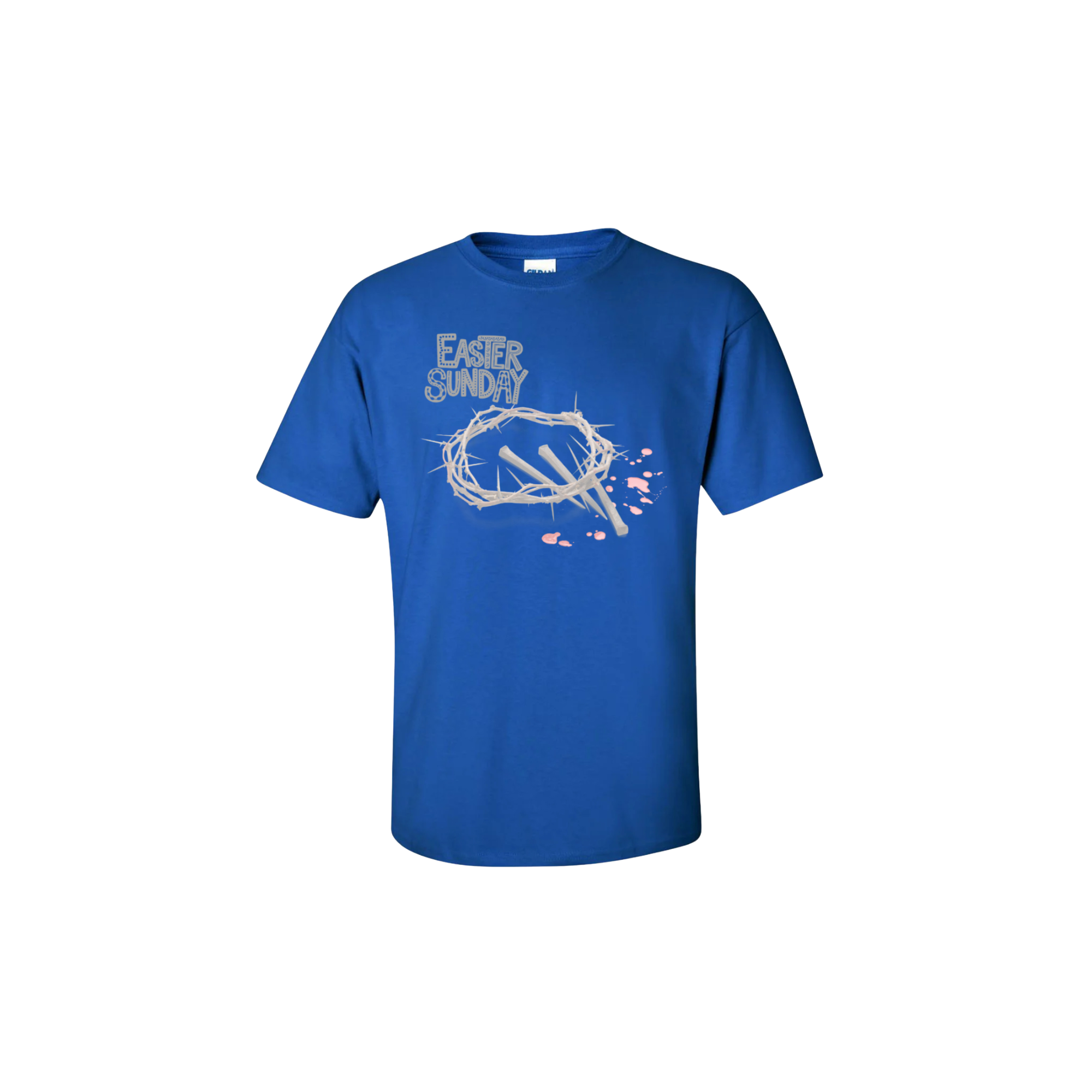 Easter Sunday  T-shirt-(2X-large royal blue)