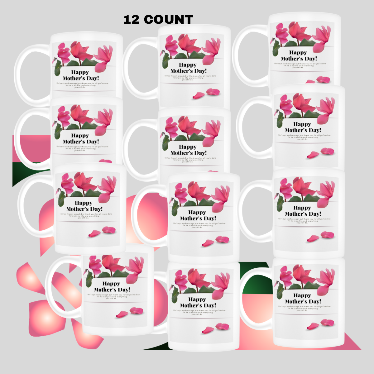 12 Count Happy Mother’s Day Mugs#7