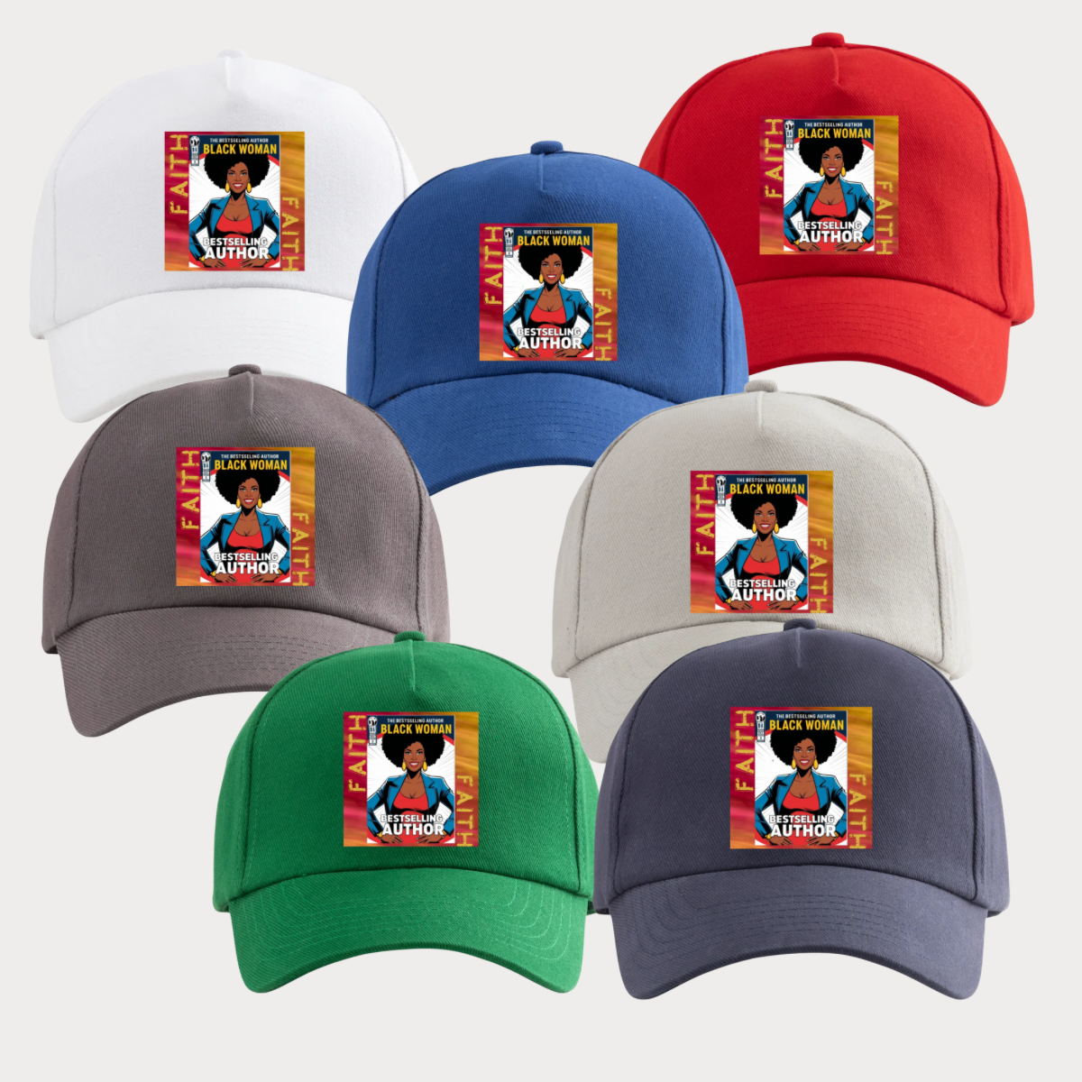 Best Selling Author Baseball Caps-1 count