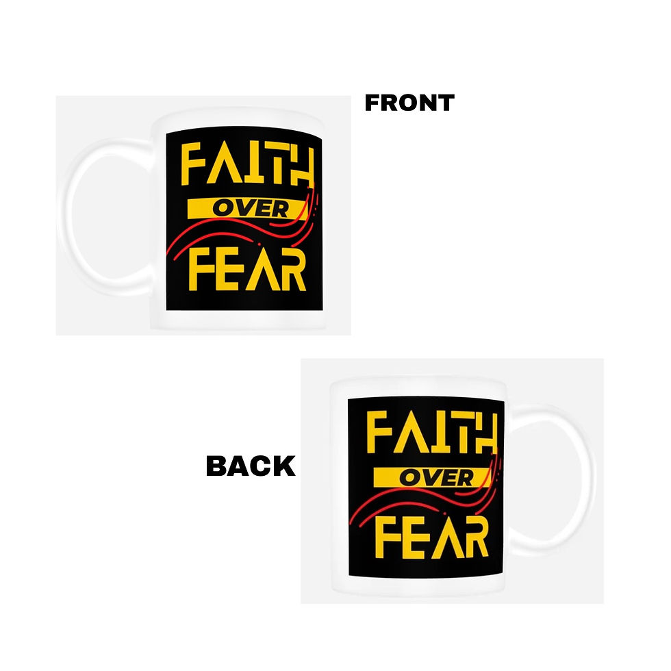 Thumbnail: Faith Over Fear Designed  Mugs
