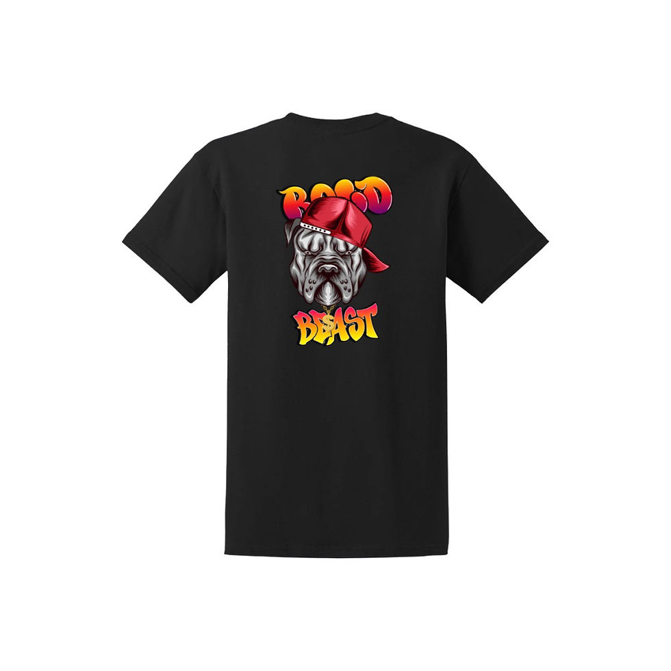 Thumbnail: Bold Beast Custom Maroon T-Shirt/ Bold Beast  Cap/Bold Beast Wraparound/Cap