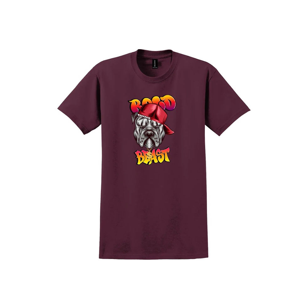 Thumbnail: 2-Bold Beast T Shirt (front/back)