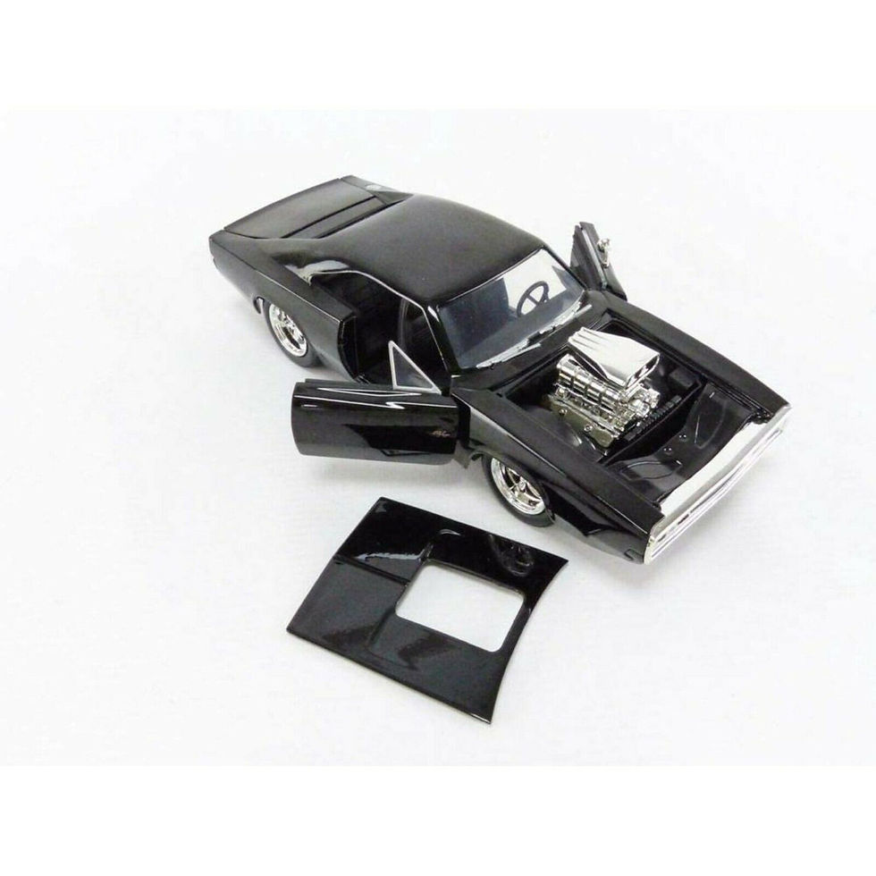 Thumbnail: Jada Fast & Furious Dom's 1970 Dodge Charger R/T Black Car