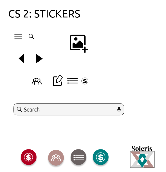 UI Design. Design Systems. Stickers for CS 2