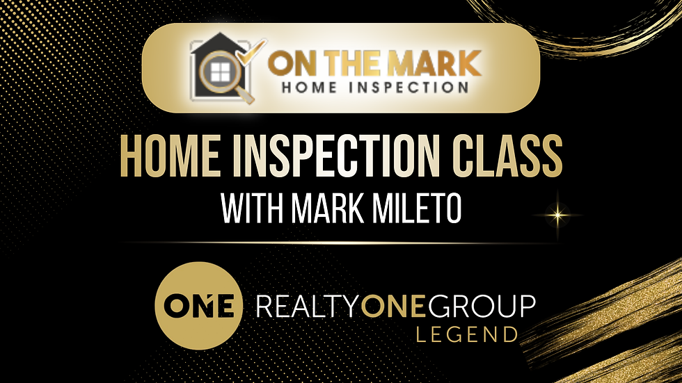 Home Inspection - Featuring Mark Mileto from On The Mark Home Inspection