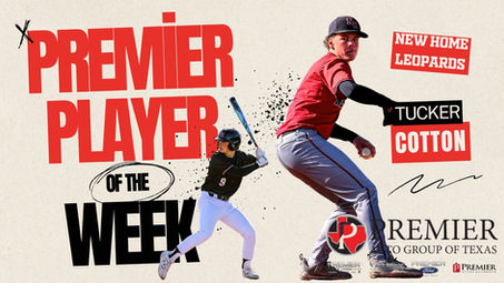 PREMIER PLAYER OF THE WEEK: TUCKER COTTON DELIVERS WHEN NEW HOME NEEDED HIM MOST