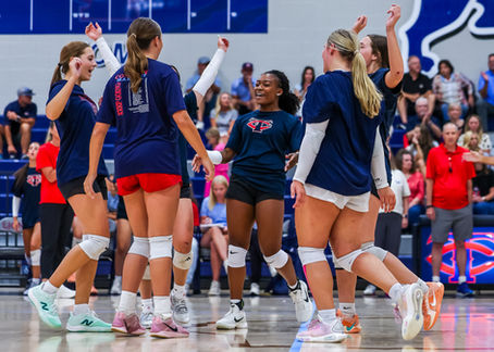 Volleyball season is officially here, and our first stop of the year took RG and I out to Trinity Christian Thursday night for the Lady Lions’ Red and Navy Scrimmage.