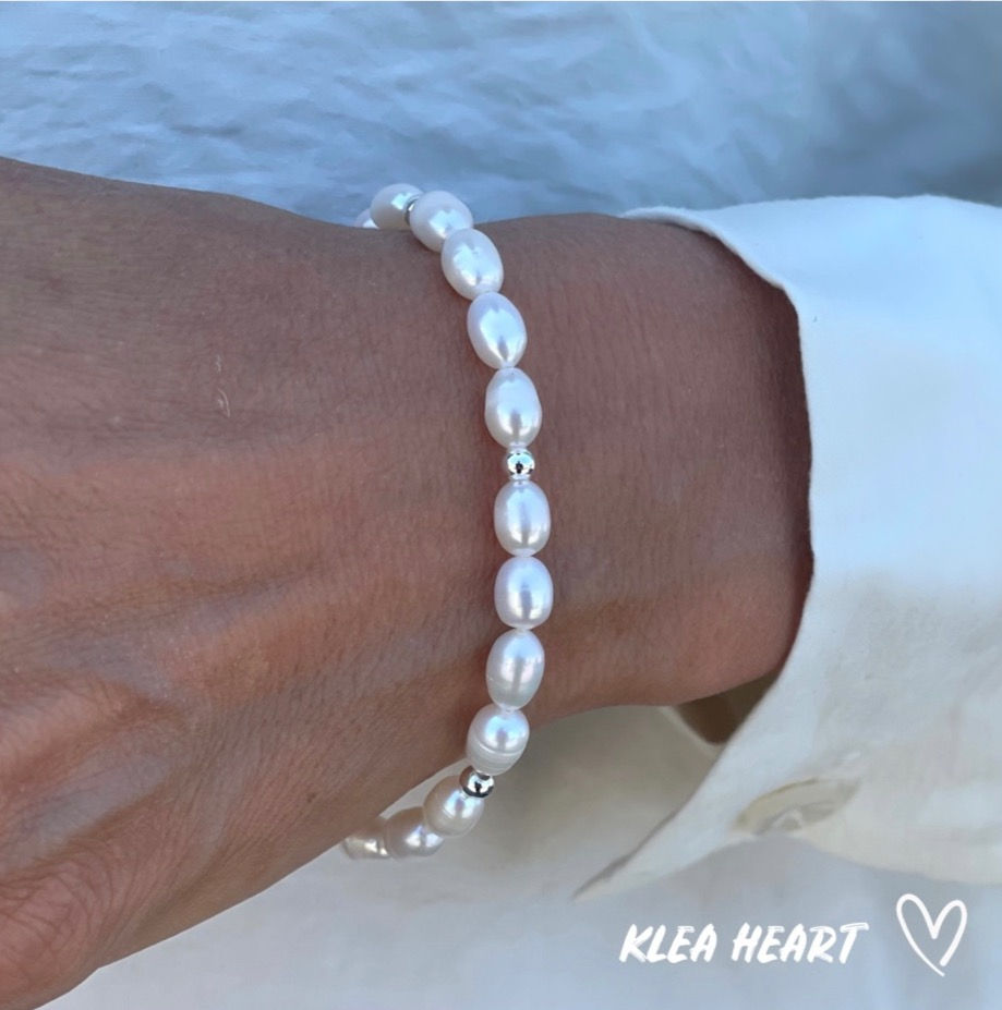 Miniaturbild: Perlenarmband I Silber