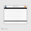 Miniaturbild: WHITEBOARD Size S I 100 x 80cm