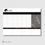 Miniaturbild: WHITEBOARD Size XS I 70 x 50cm