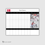 Miniaturbild: WHITEBOARD Size S I 100 x 80cm