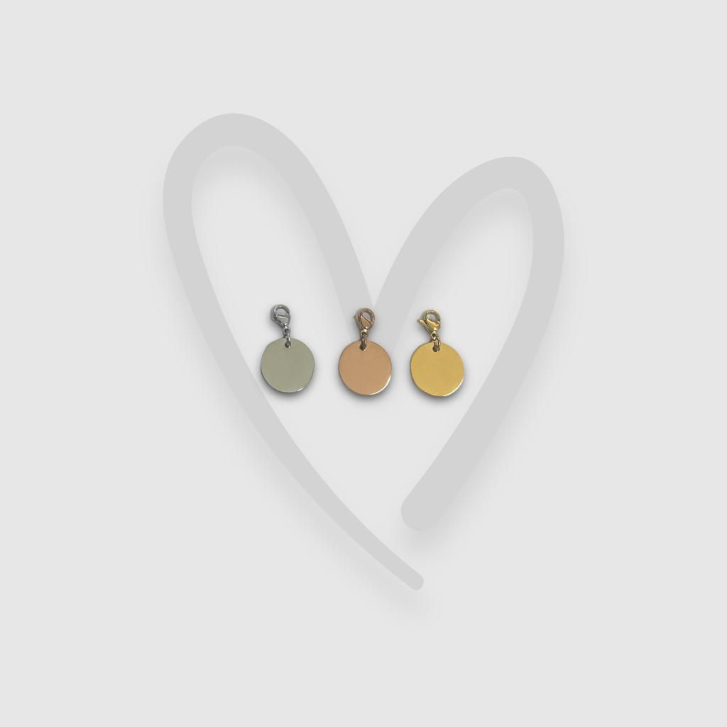 Pendant I Round I with laser engraving