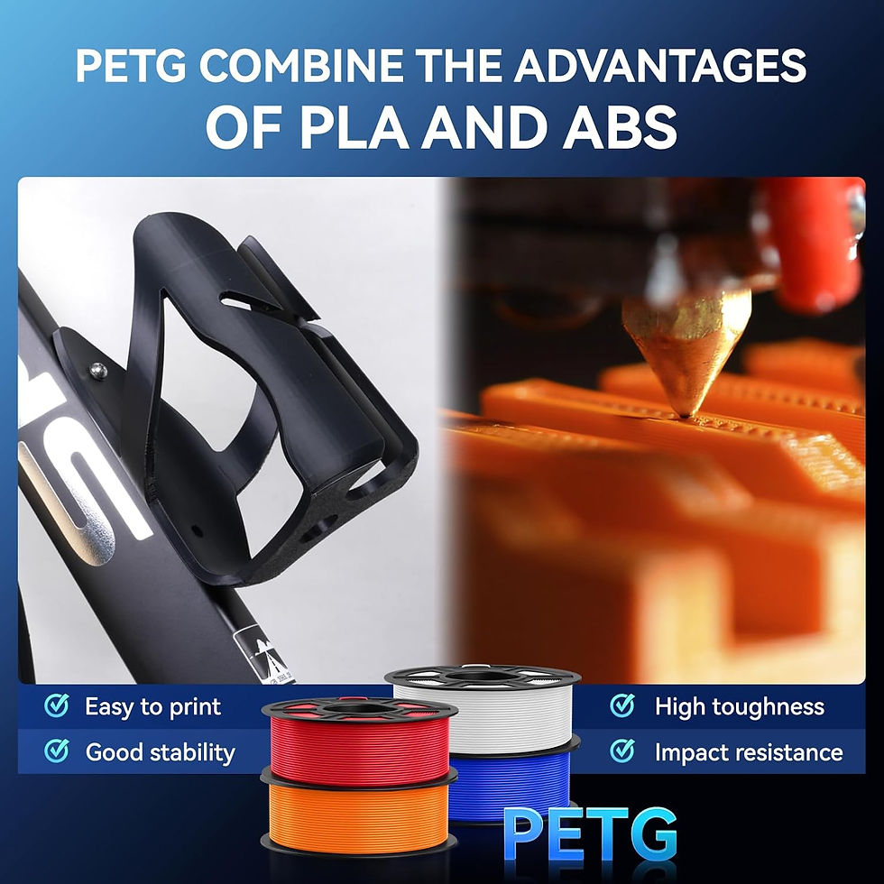 Thumbnail: TECBEARS PETG Filament 1.75MM 10Rolls Multi Color PETG 3D Printer Filament No Bu